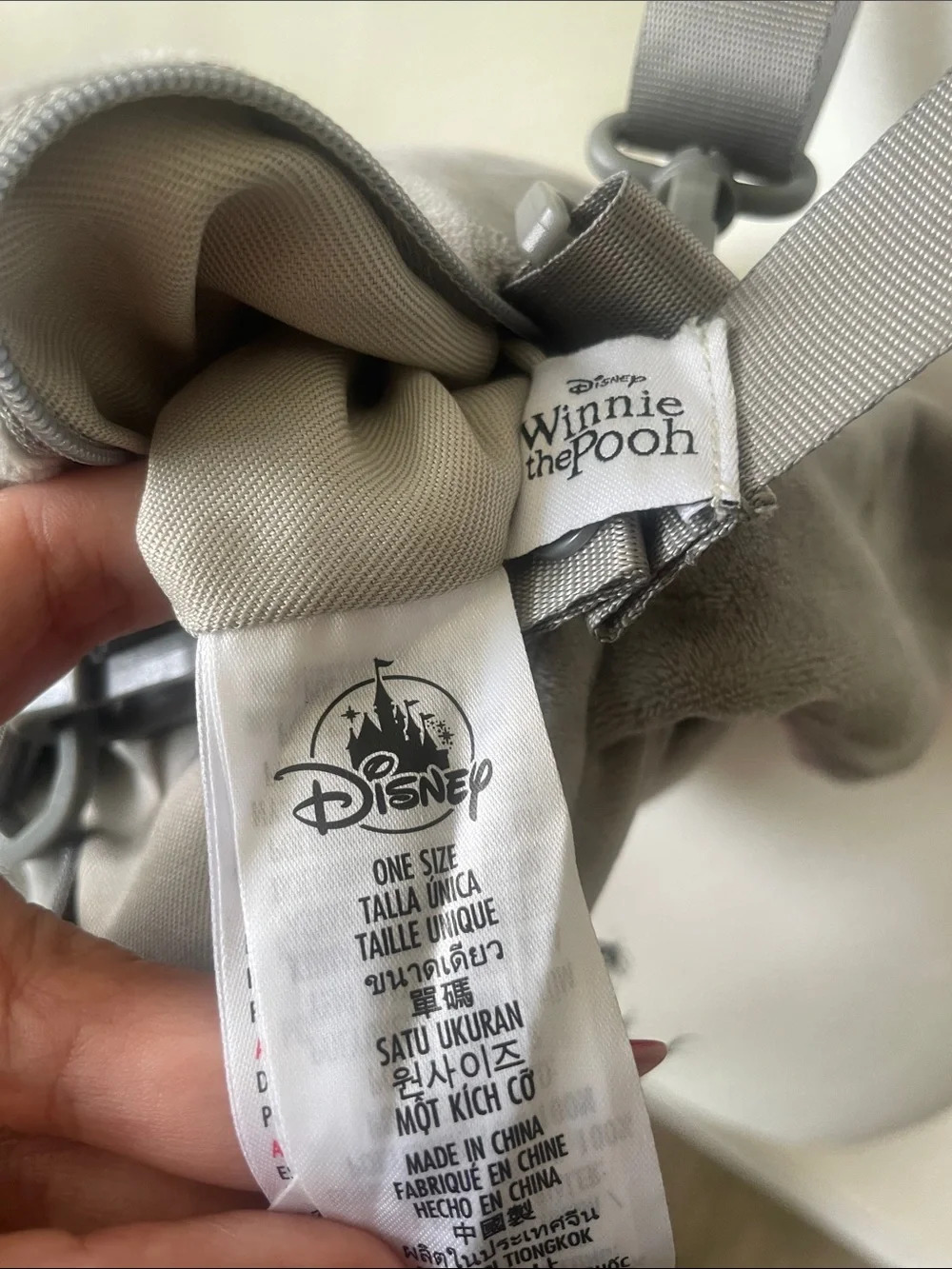 Disney Winnie the Pooh Eeyore Plush Crossbody Bag Gray Novelty Character Purse